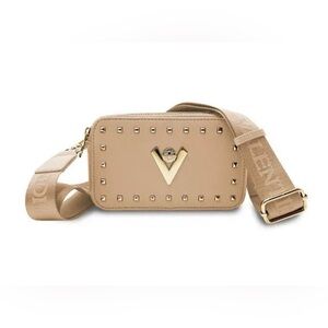 Valentino Orlandi Beige Crossbody Camera Bag